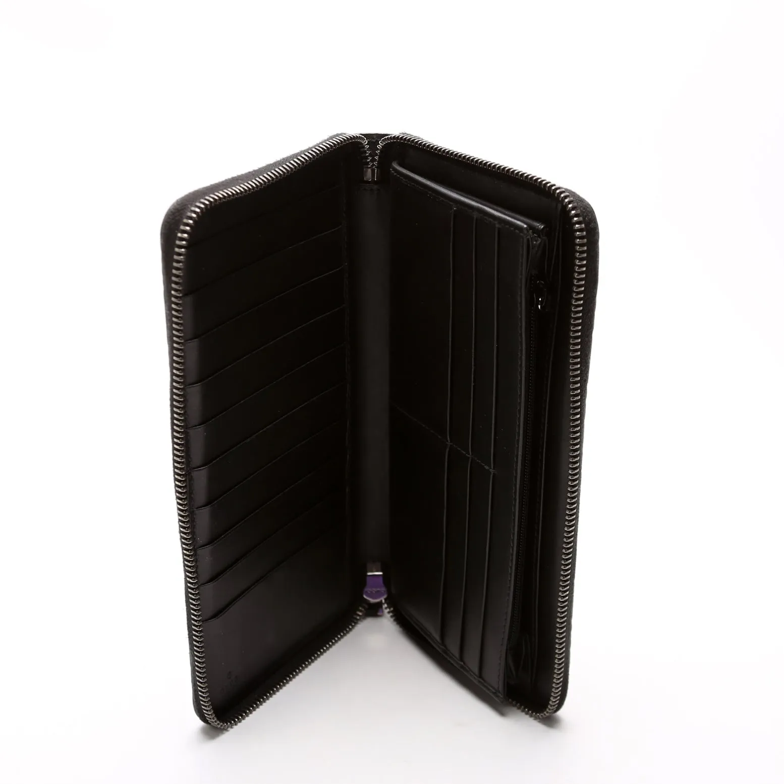 447906 Guccissima Zip Around Organizer Black