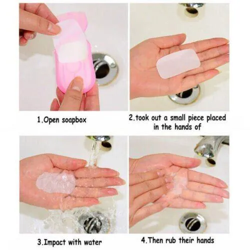 5 Boxes Portable Paper Soap