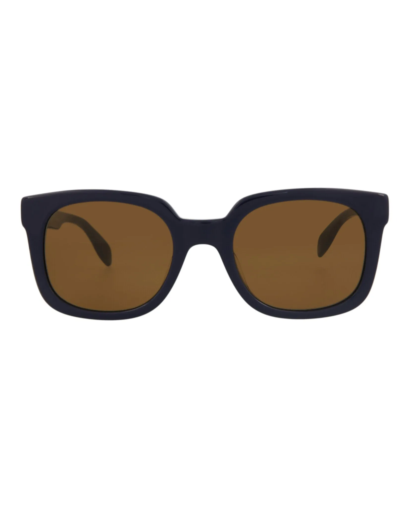 Alexander McQueen Mens Square/Rectangle Blue Blue Brown Fashion Designer Eyewear