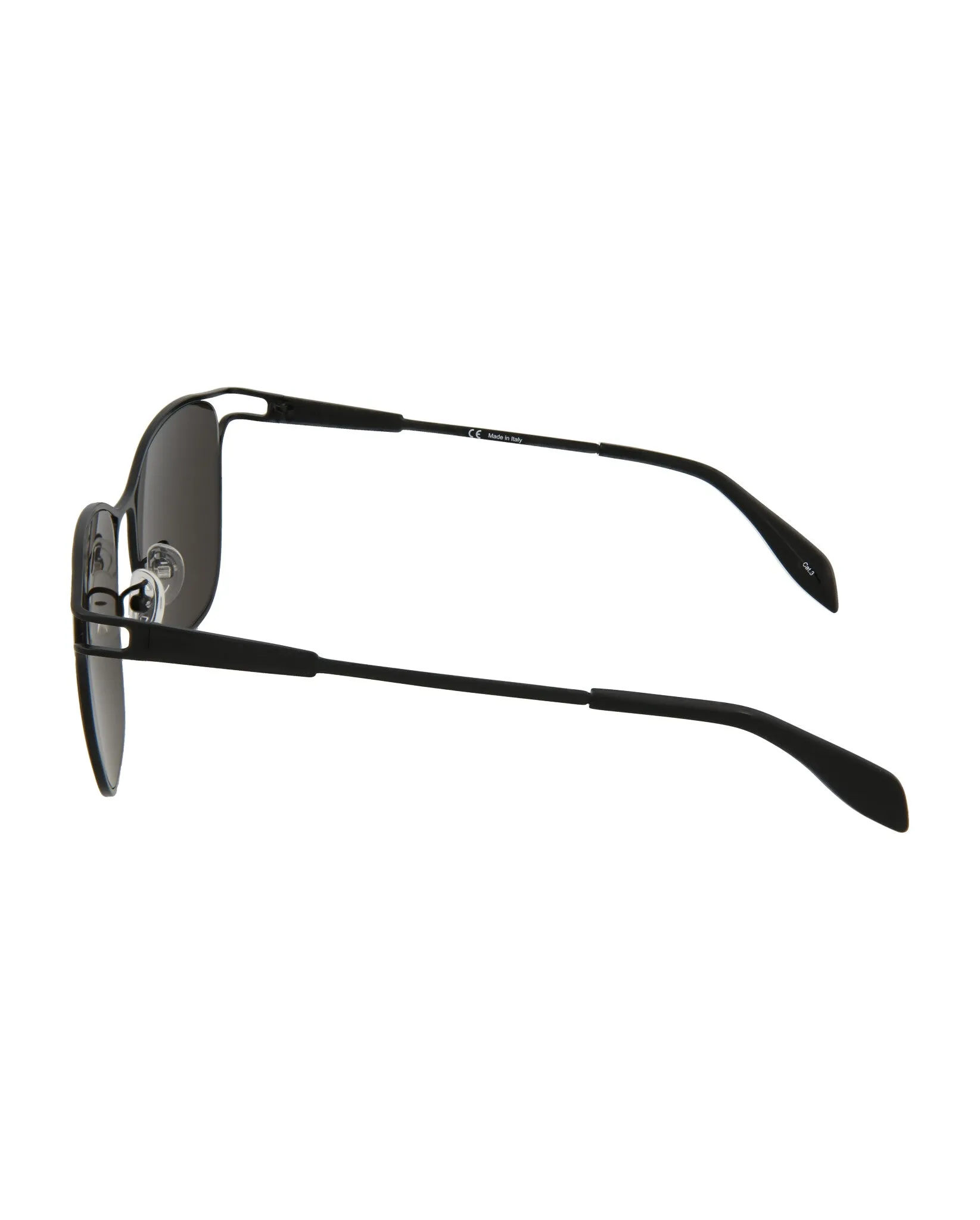 Alexander McQueen Womens Square/Rectangle Black Black Grey Fashion Designer Eyewear