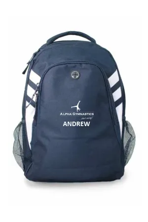 Alpha Club Back Pack (name optional)