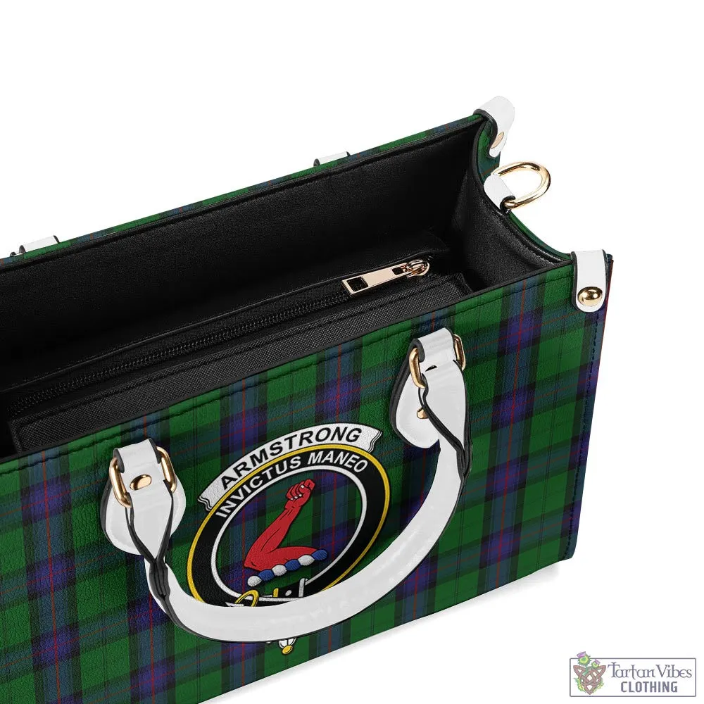 Armstrong Tartan Luxury Leather Handbags with Family Crest