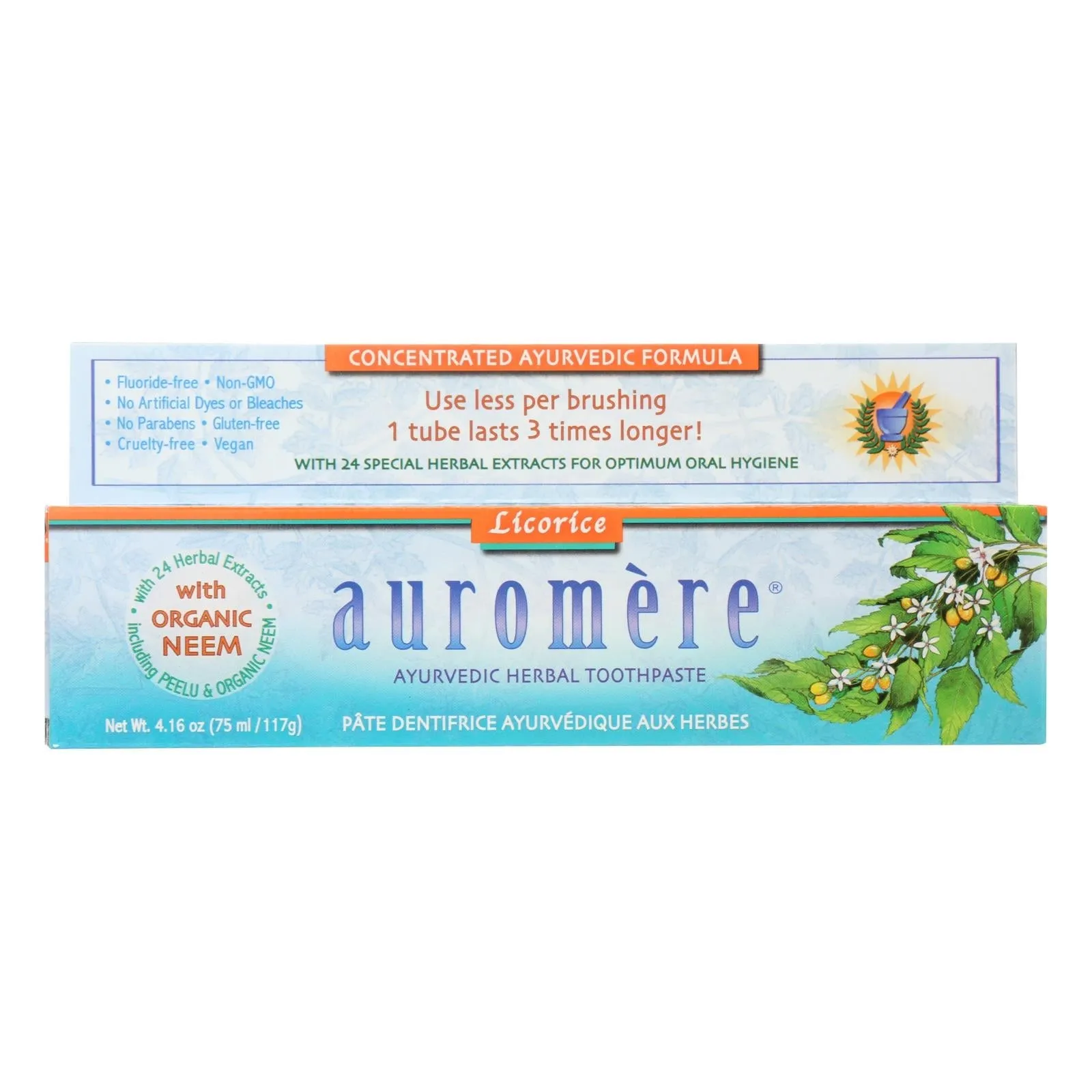 Auromere Licorice Toothpaste (4.16 Oz.): Nature's Breath Freshener for Healthy Teeth