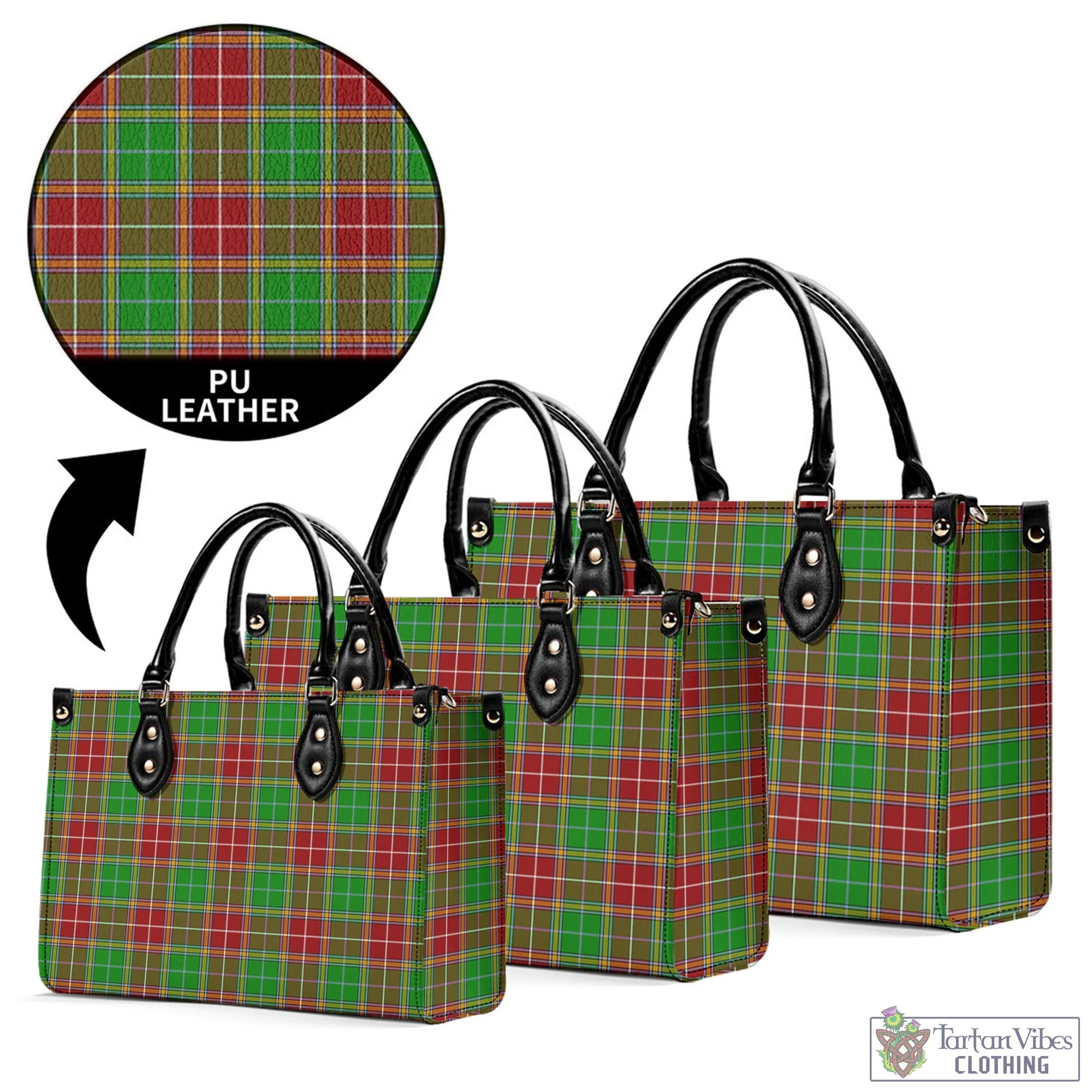 Baxter Modern Tartan Luxury Leather Handbags