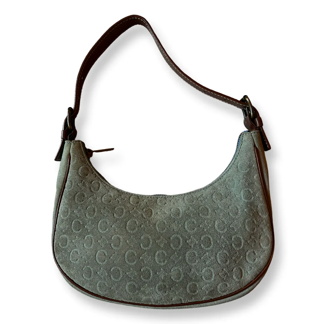 Celine Macadam Suede Shoulder Bag