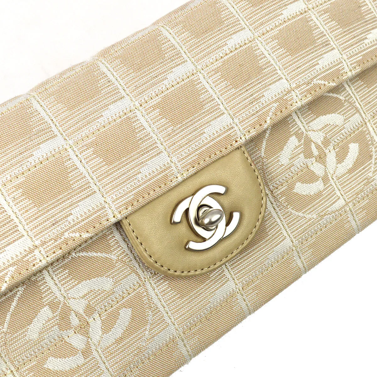 Chanel 2001-2003 Nylon East West New Travel Line Flap Bag