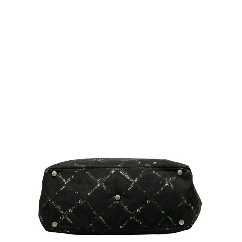 Chanel CC Travel Line Tote Canvas Tote Bag in Fair condition