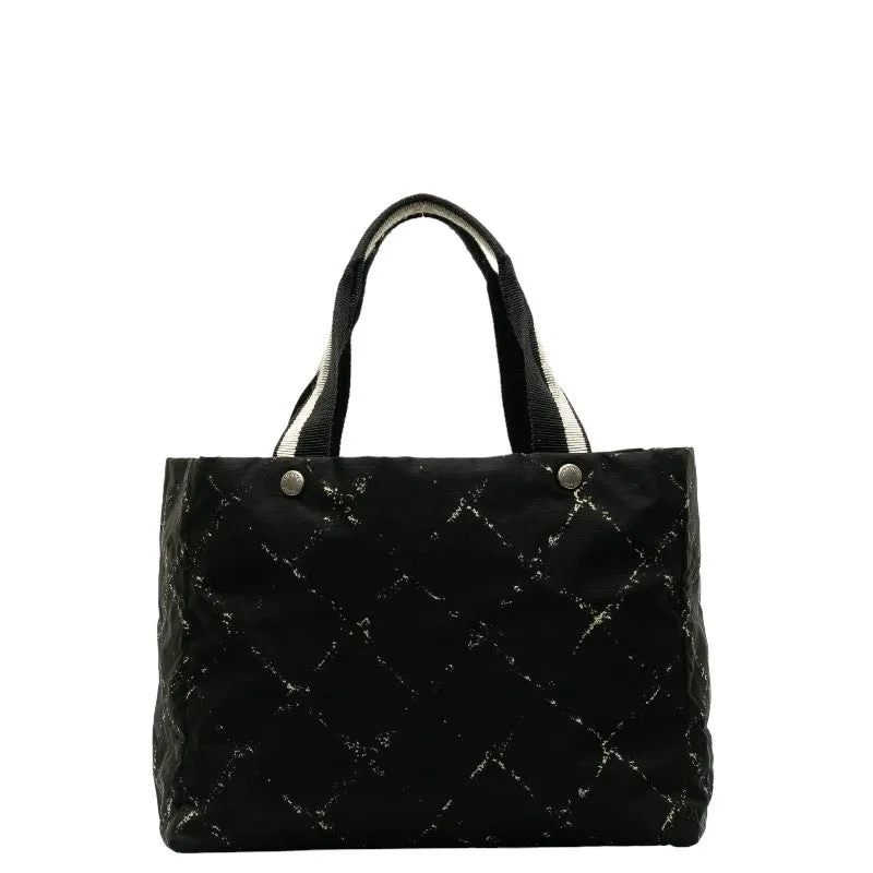 Chanel CC Travel Line Tote Canvas Tote Bag in Fair condition