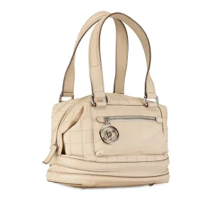 Chanel  Quilted Essential Bowling Bag Leather Travel Bag in Good condition