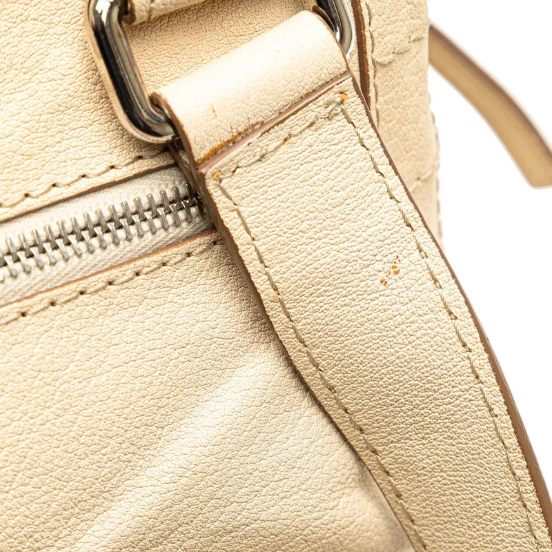 Chanel  Quilted Essential Bowling Bag Leather Travel Bag in Good condition