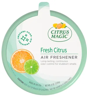 Citrus Magic 616472870 Air Freshener, 8 oz, Fresh Citrus, 350 sq-ft Coverage Area, 6 to 8 weeks-Day Freshness :EA: QUANTITY: 6