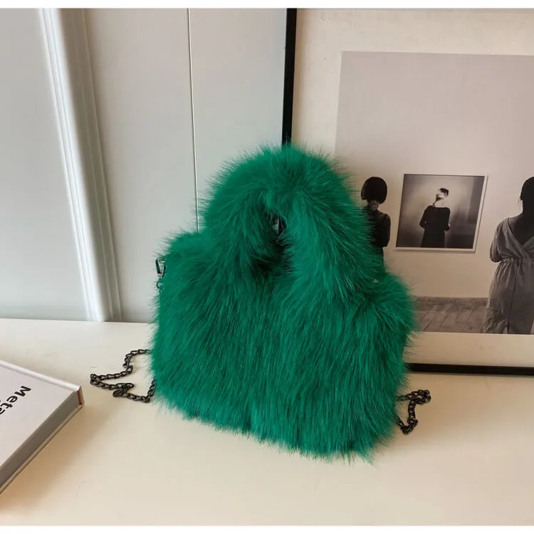Cute Women Handbags Fluffy Tote Bag-Showtown