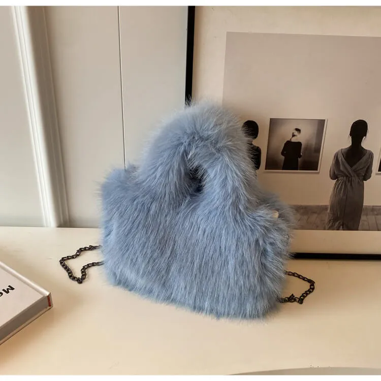 Cute Women Handbags Fluffy Tote Bag-Showtown