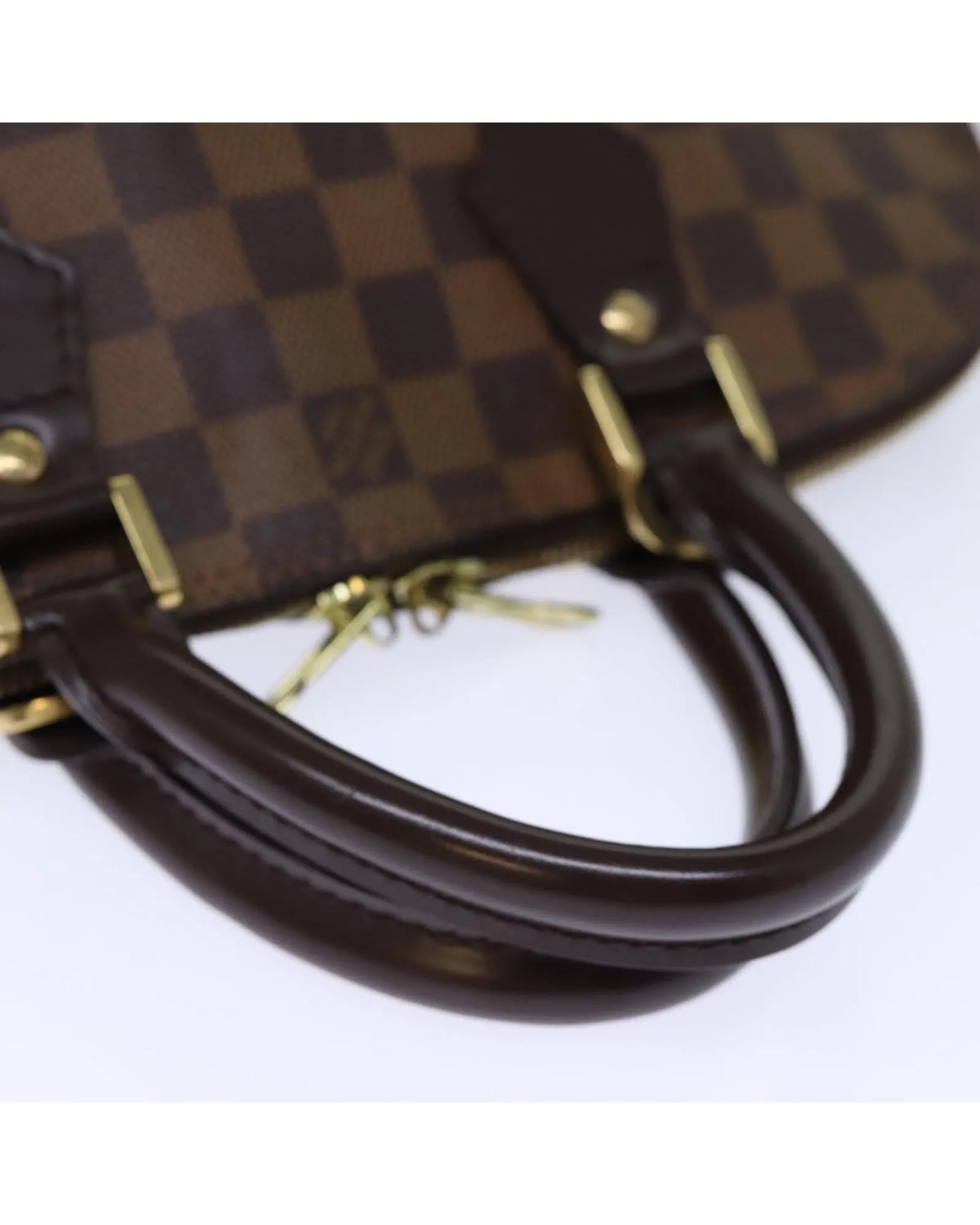 Damier Ebene Hand Bag with Accessories and Storage Smell