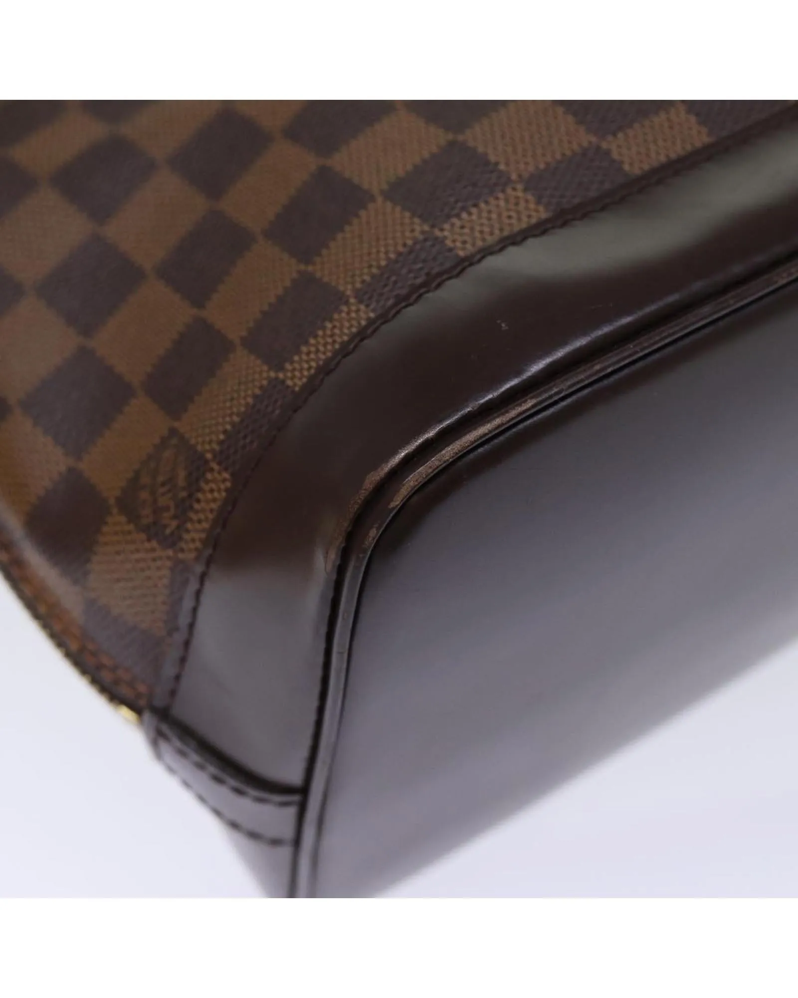 Damier Ebene Hand Bag with Accessories and Storage Smell