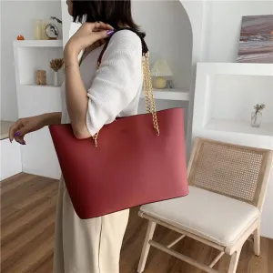Deluxe Chain Strap Large Capacity Handbags