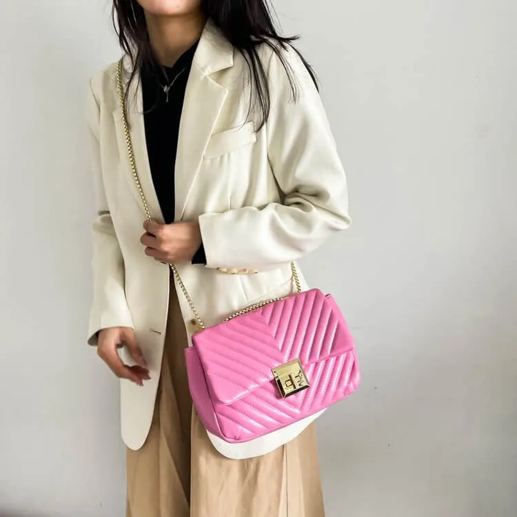 Diamond Lattice Purses And Chain Handbags-Showtown