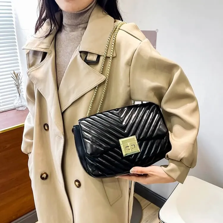 Diamond Lattice Purses And Chain Handbags-Showtown