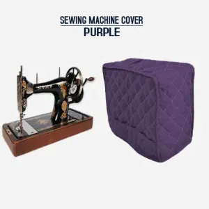 Dust Proof Sewing Machine Quilted Cover - Purple