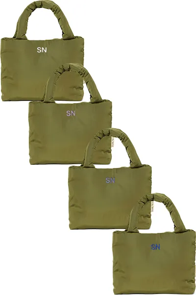 Green Puffy Mini Handbag