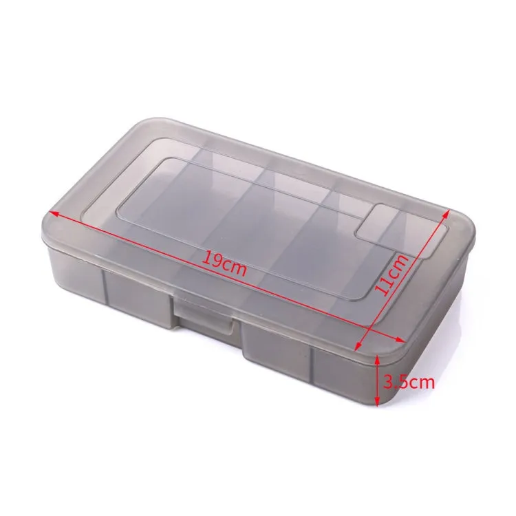 HENGJIA qt051 5 Grids Fishing Tackle Box Storage Box, Size: Medium