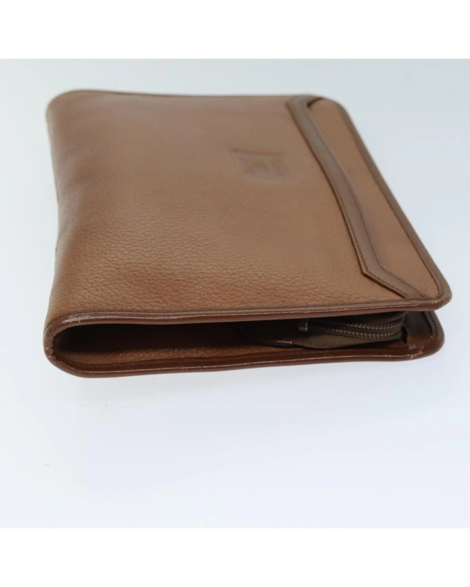 Leather Brown Clutch Bag for Women