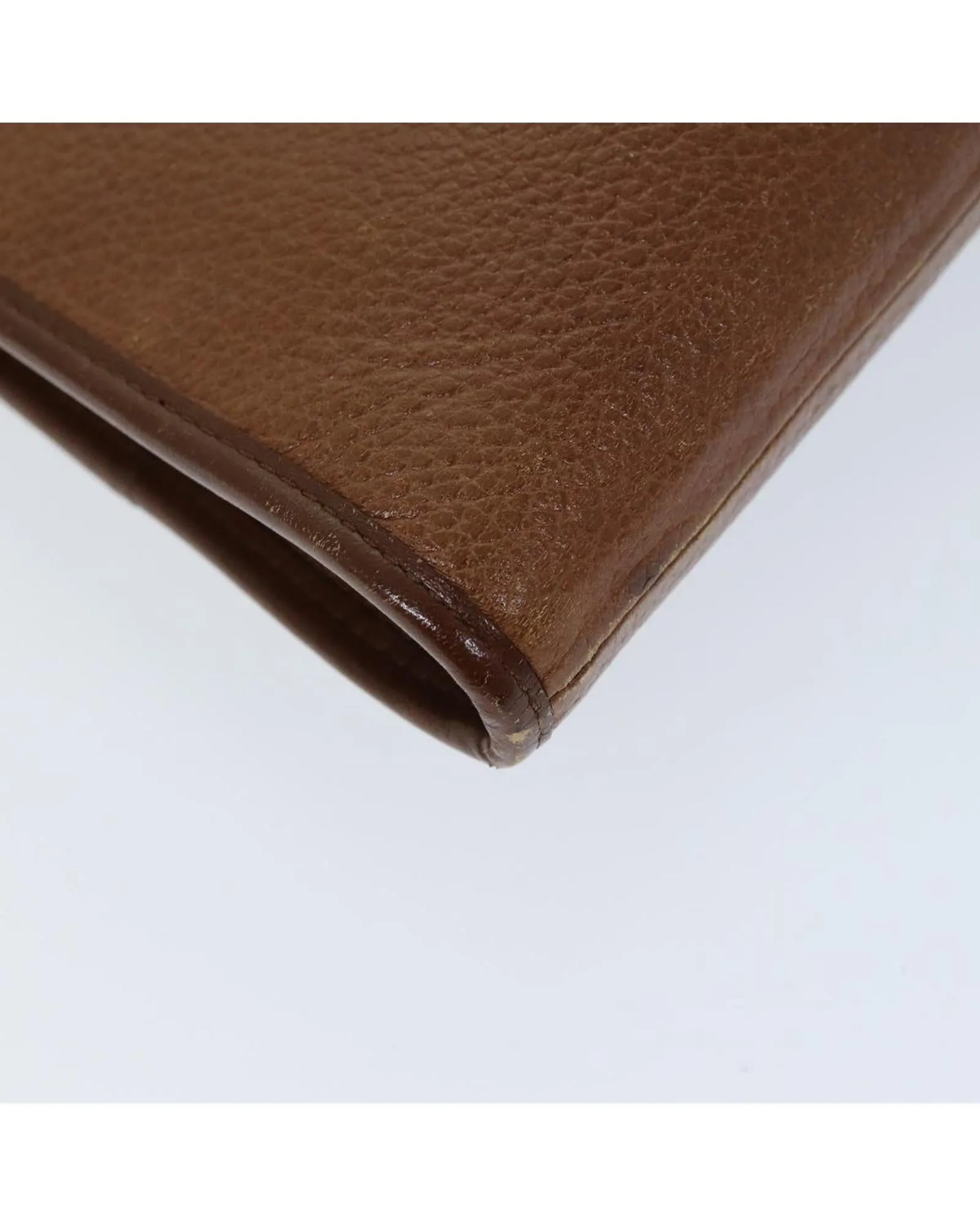 Leather Brown Clutch Bag for Women
