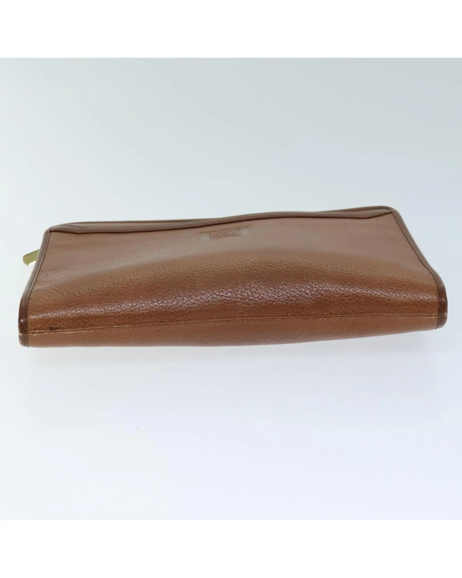Leather Brown Clutch Bag for Women