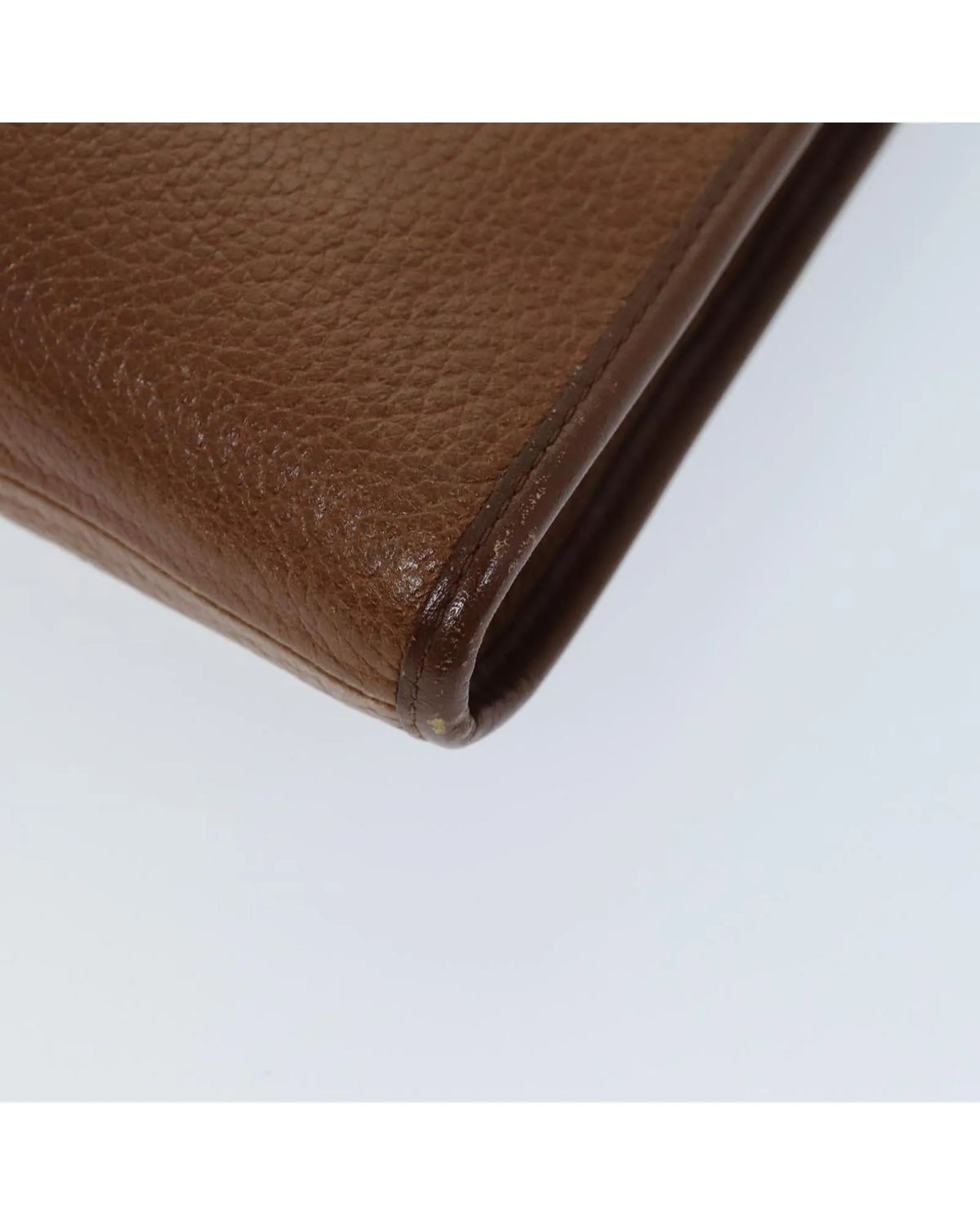 Leather Brown Clutch Bag for Women