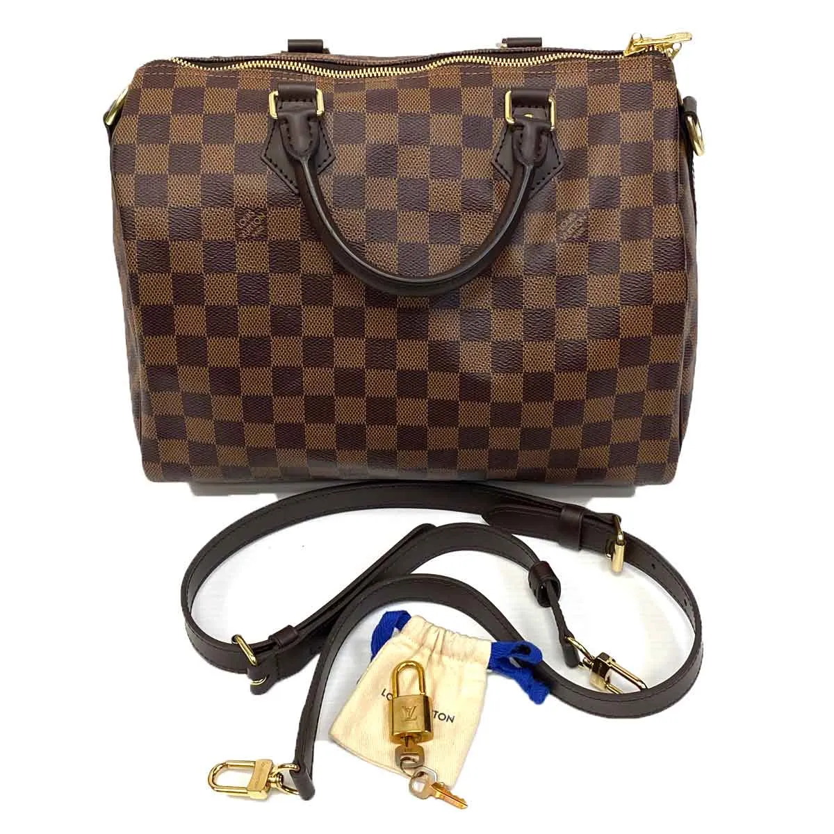 Louis Vuitton Speedy Bandouliere 30 Damier Ebene