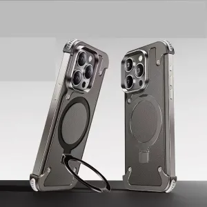 Magsafe stand bezel-less series phone case for iPhone 15Promax iPhone15Pro iPhone14Pro iPhone 14Promax