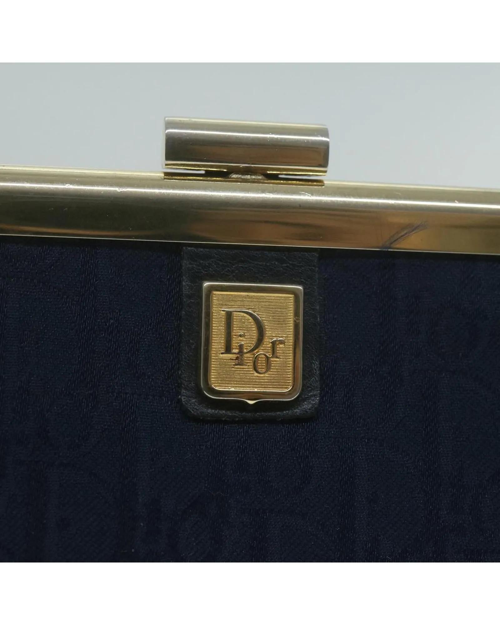 Navy Trotter Canvas Clutch Bag for Women by Christian Dior