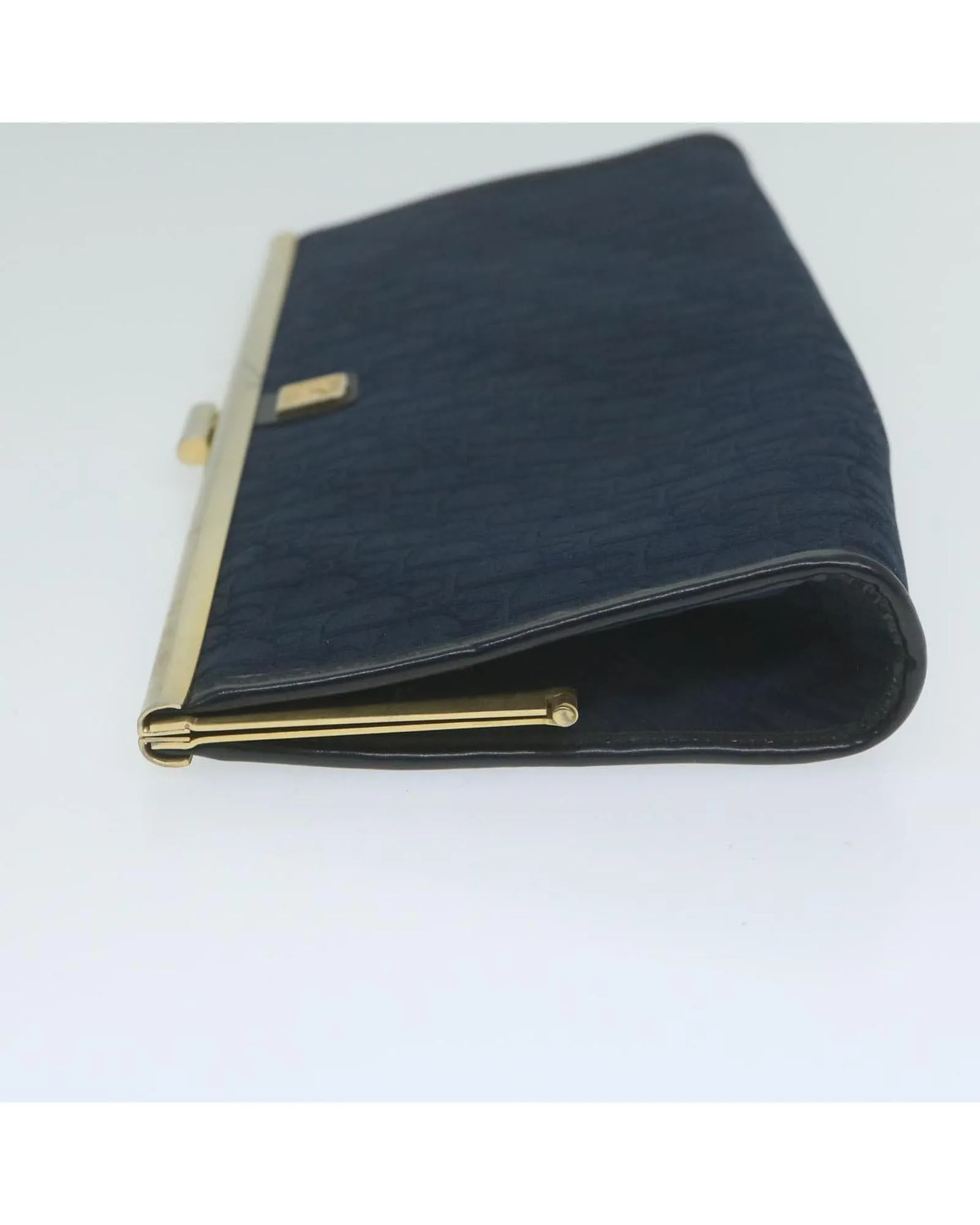 Navy Trotter Canvas Clutch Bag for Women by Christian Dior