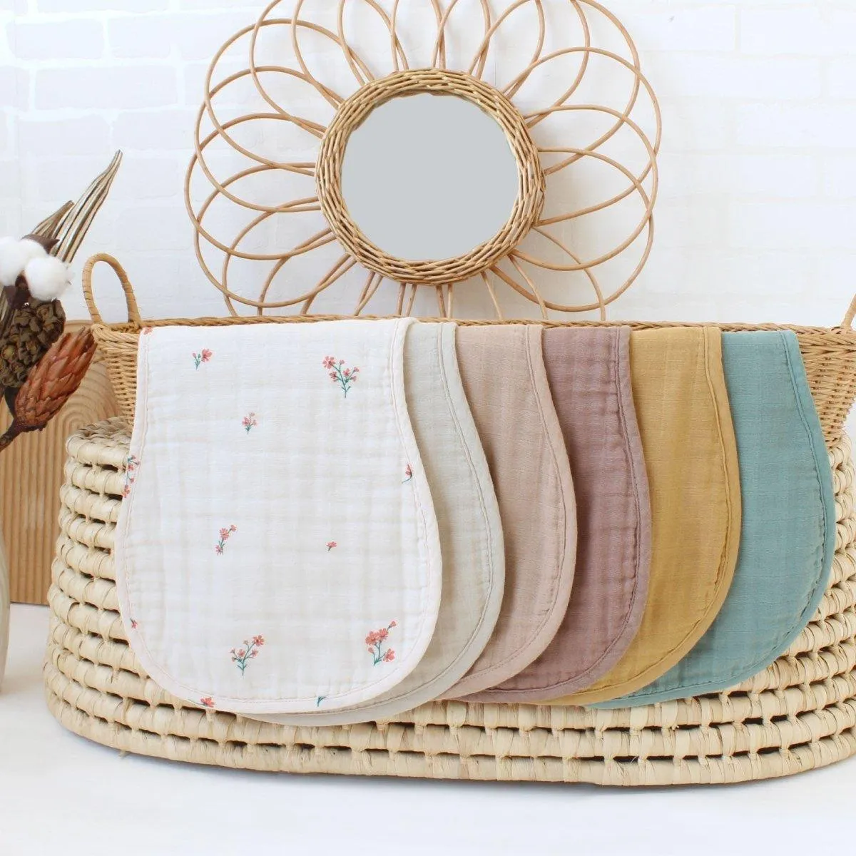 ocean · organic cotton burp cloth