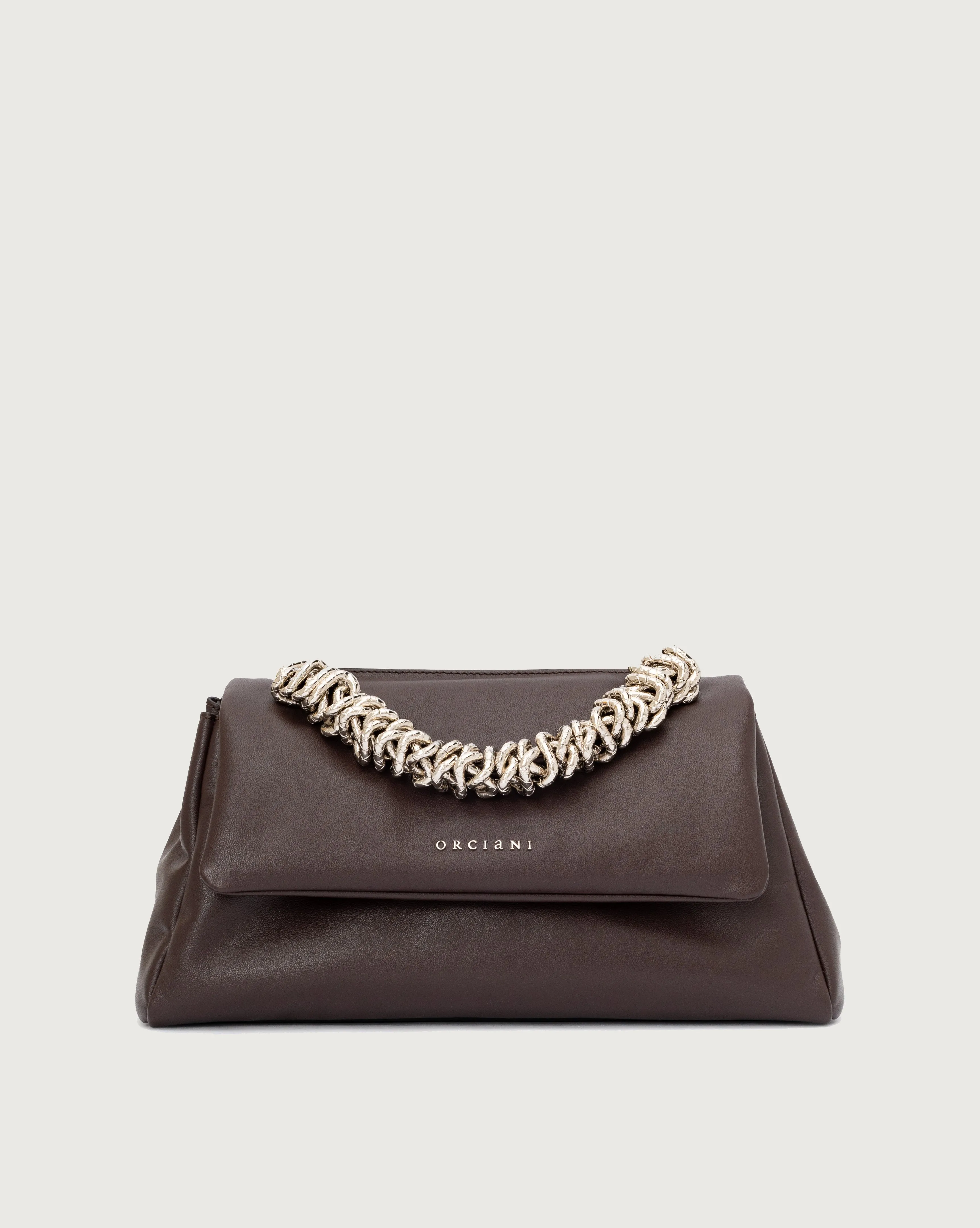 ORCIANI HANDBAG B02159 NPB CIOCCOLATO