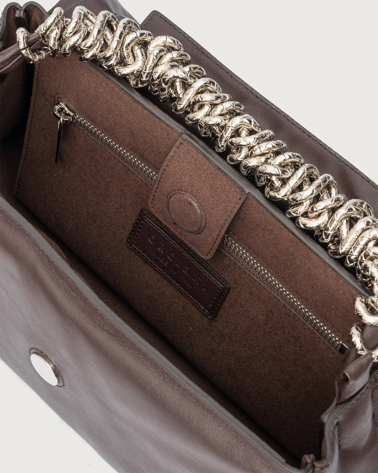 ORCIANI HANDBAG B02159 NPB CIOCCOLATO