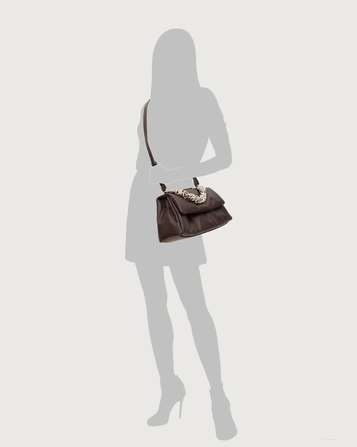 ORCIANI HANDBAG B02159 NPB CIOCCOLATO