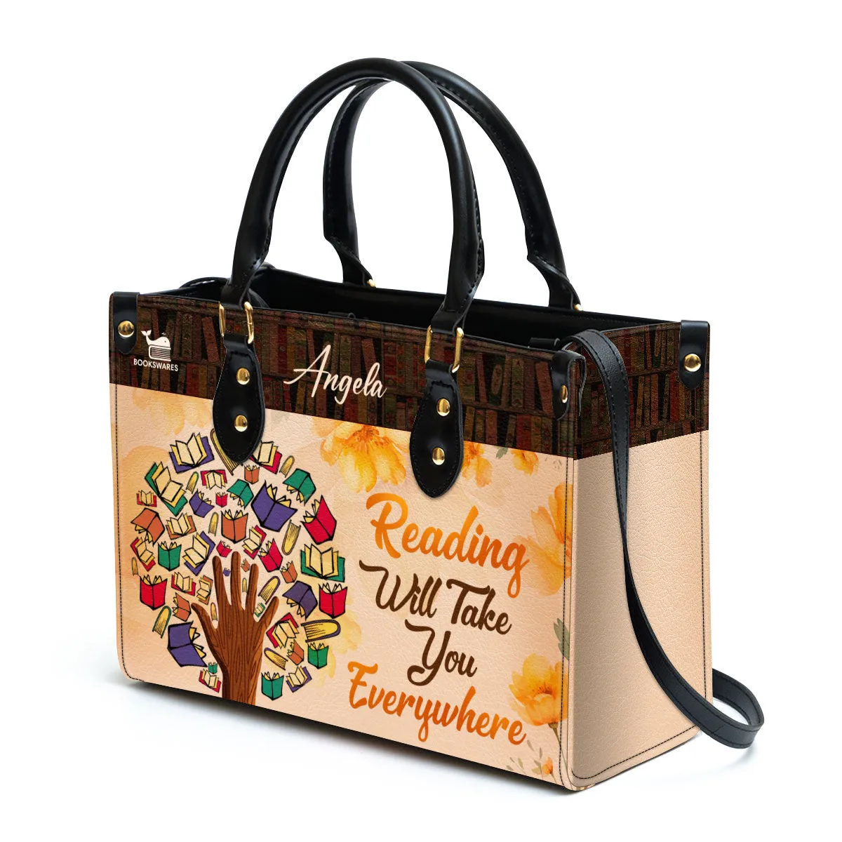 Reading Will Take You Everywhere Leather Handbag Book Lovers Gift LHB70