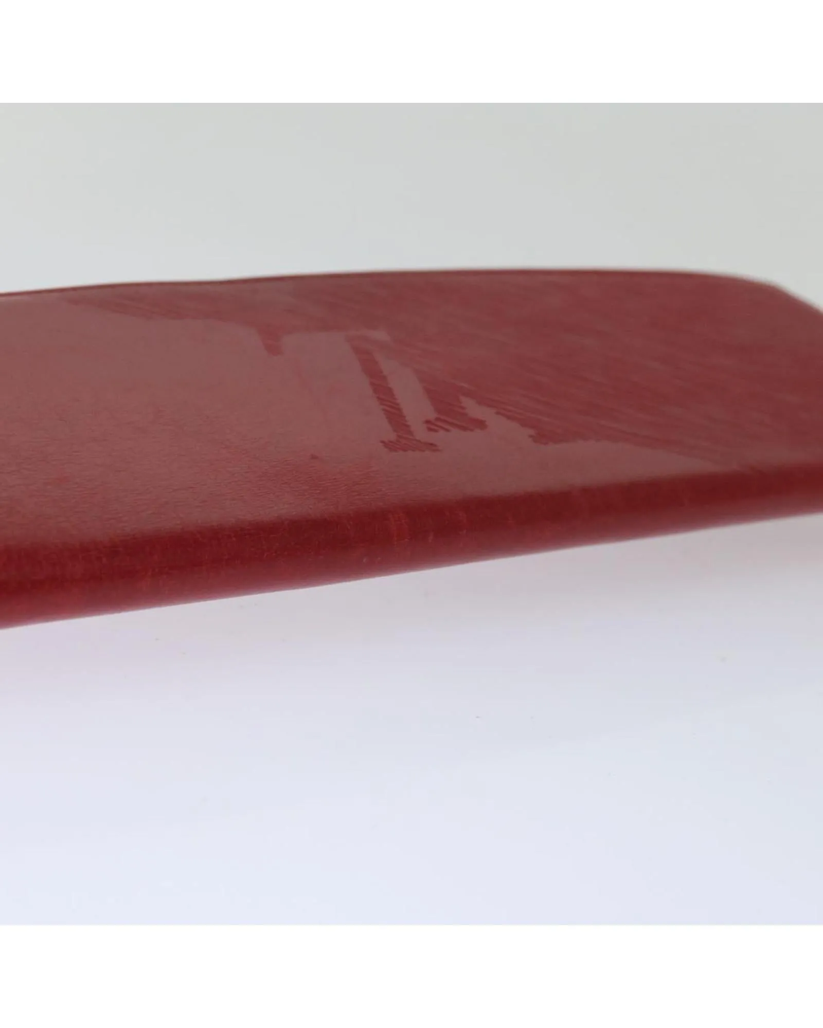 Red Leather Clutch Bag with Accessories - Authentic Louis Vuitton
