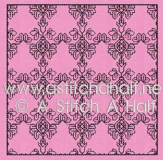 Sofia Spanish Blackwork Quilt Blocks and Tote Bag