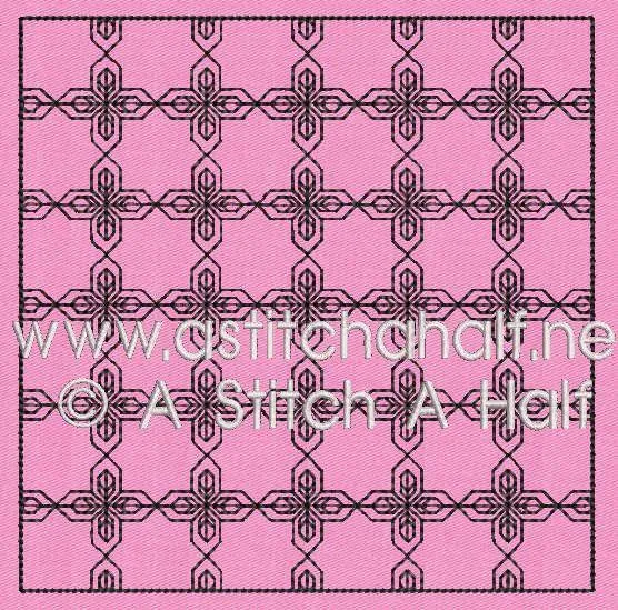 Sofia Spanish Blackwork Quilt Blocks and Tote Bag