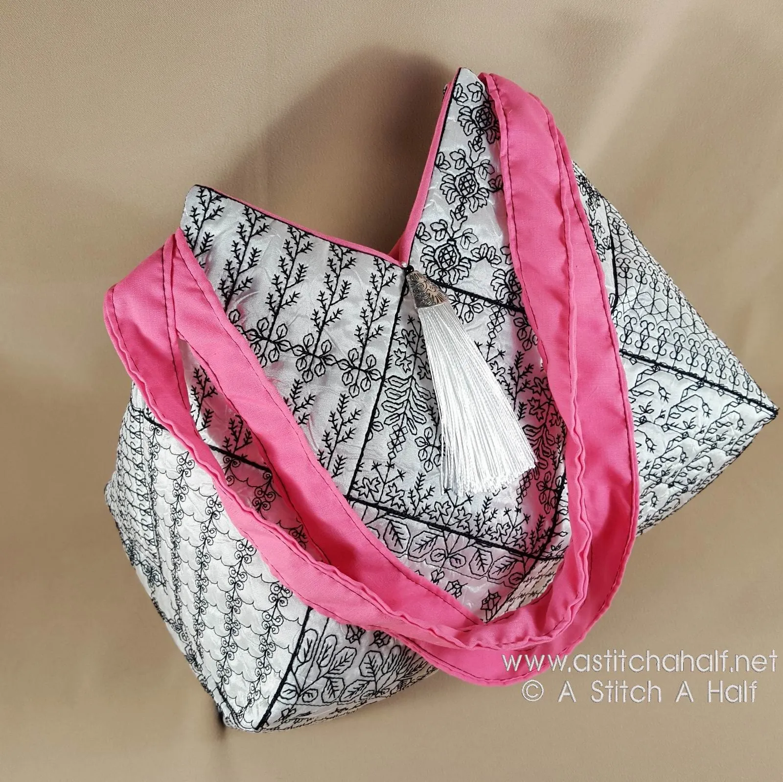 Sofia Spanish Blackwork Quilt Blocks and Tote Bag