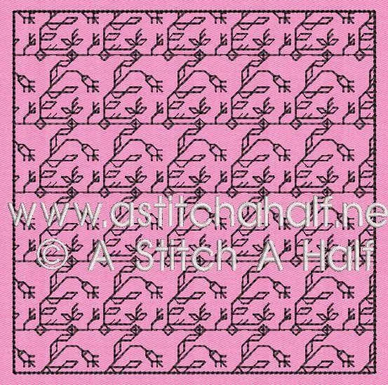 Sofia Spanish Blackwork Quilt Blocks and Tote Bag