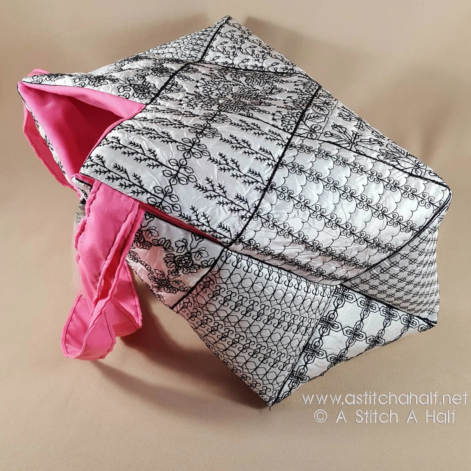Sofia Spanish Blackwork Quilt Blocks and Tote Bag