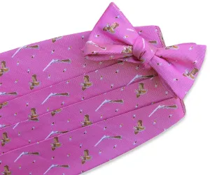 Straight Flush: Cummerbund Set - Fuchsia