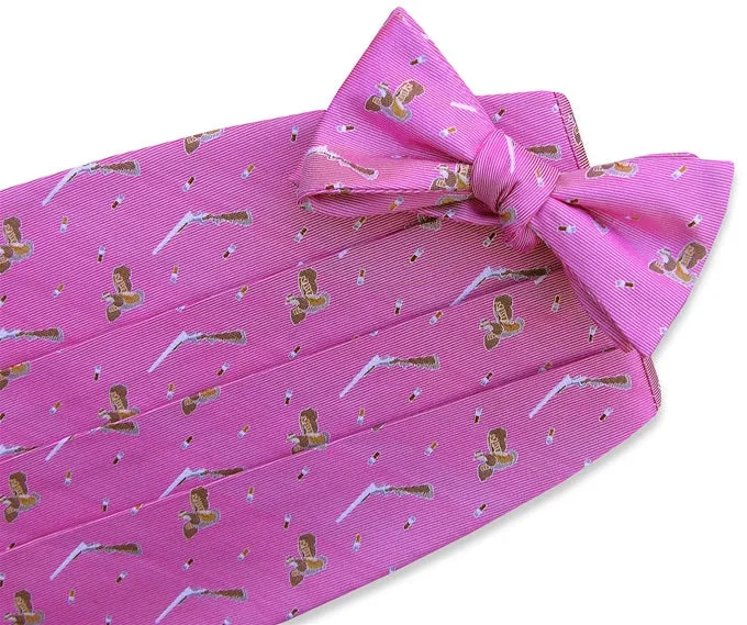 Straight Flush: Cummerbund Set - Fuchsia