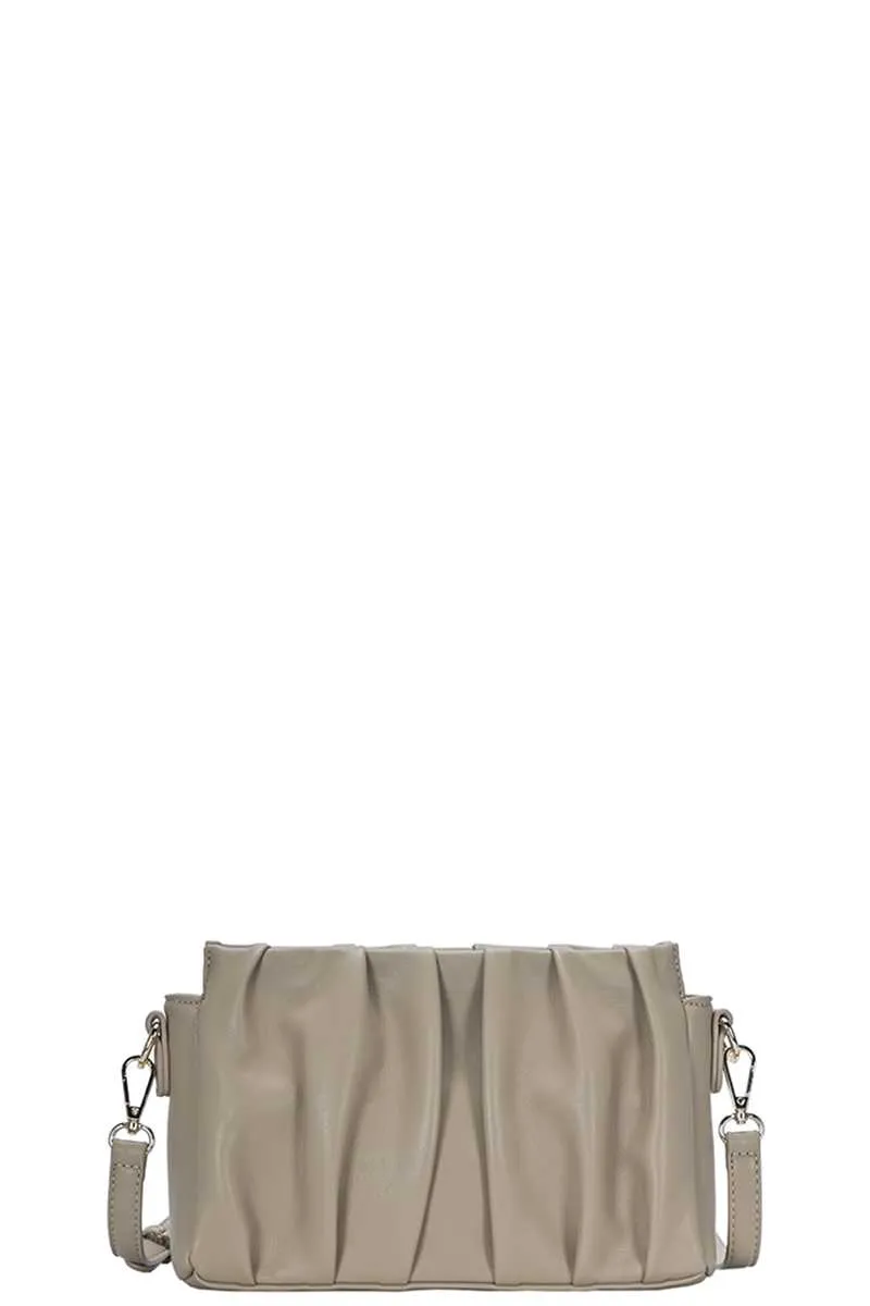 Stylish Wrinkled Crossbody Bag