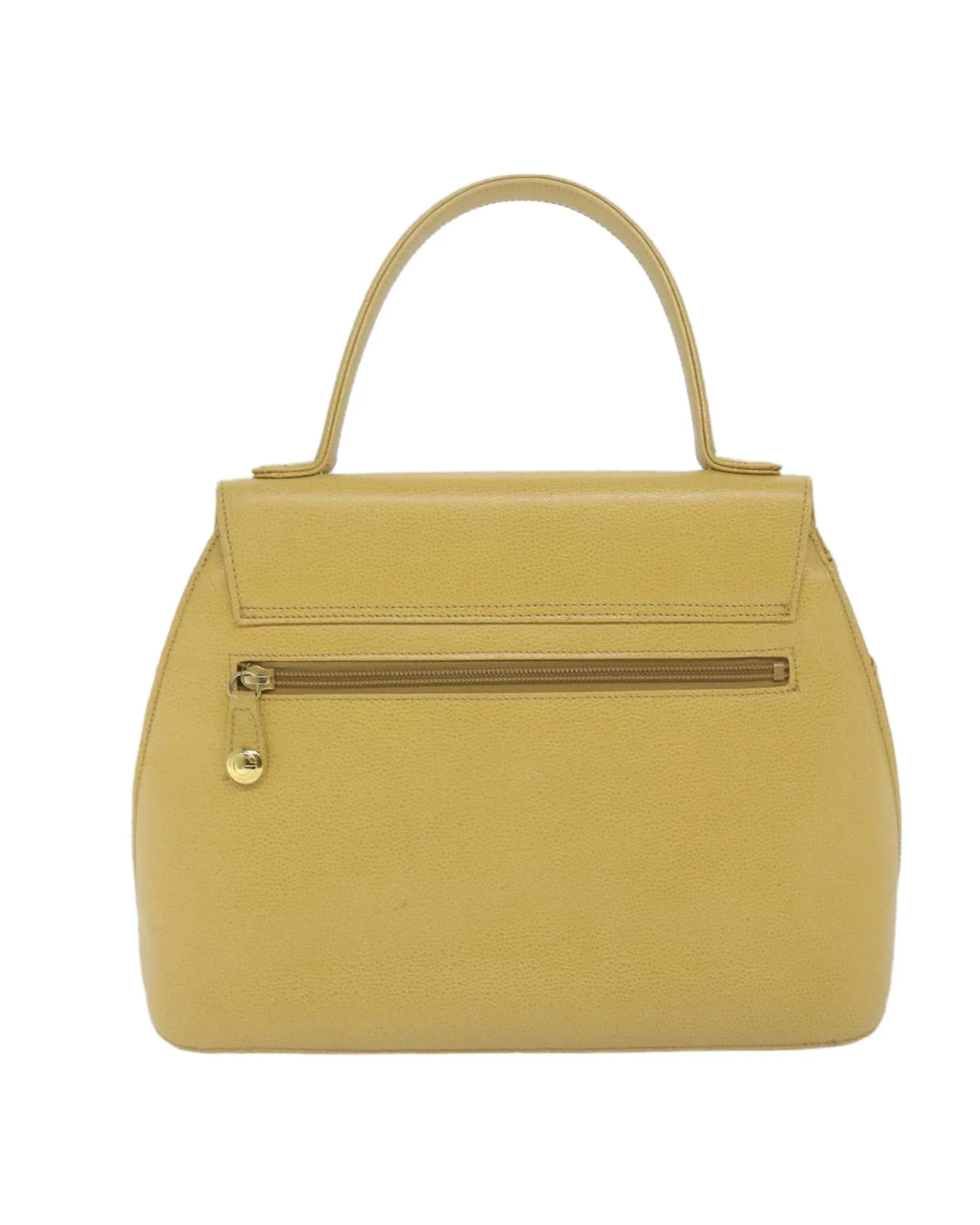 Yellow Leather Hand Bag by Givenchy