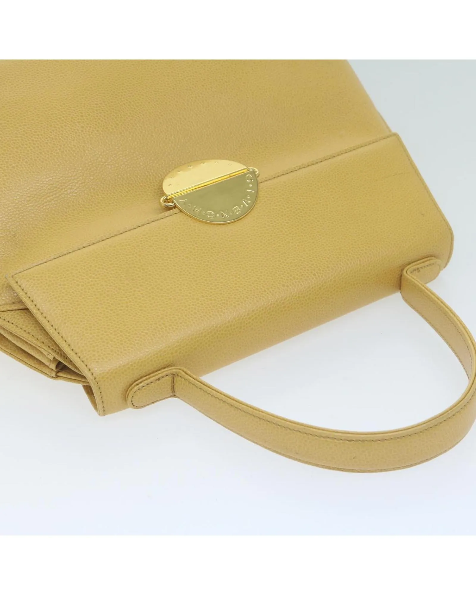 Yellow Leather Hand Bag by Givenchy